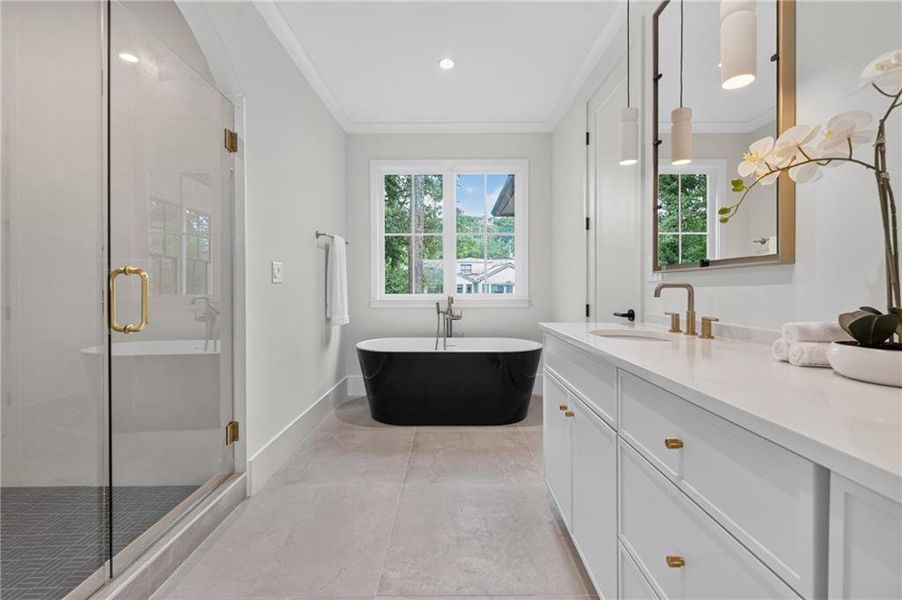 Furnished interior view inside a new home in , Atlanta (Image 9).