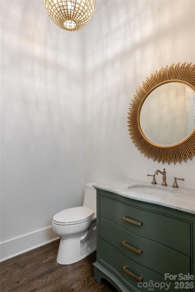 Main level half bath