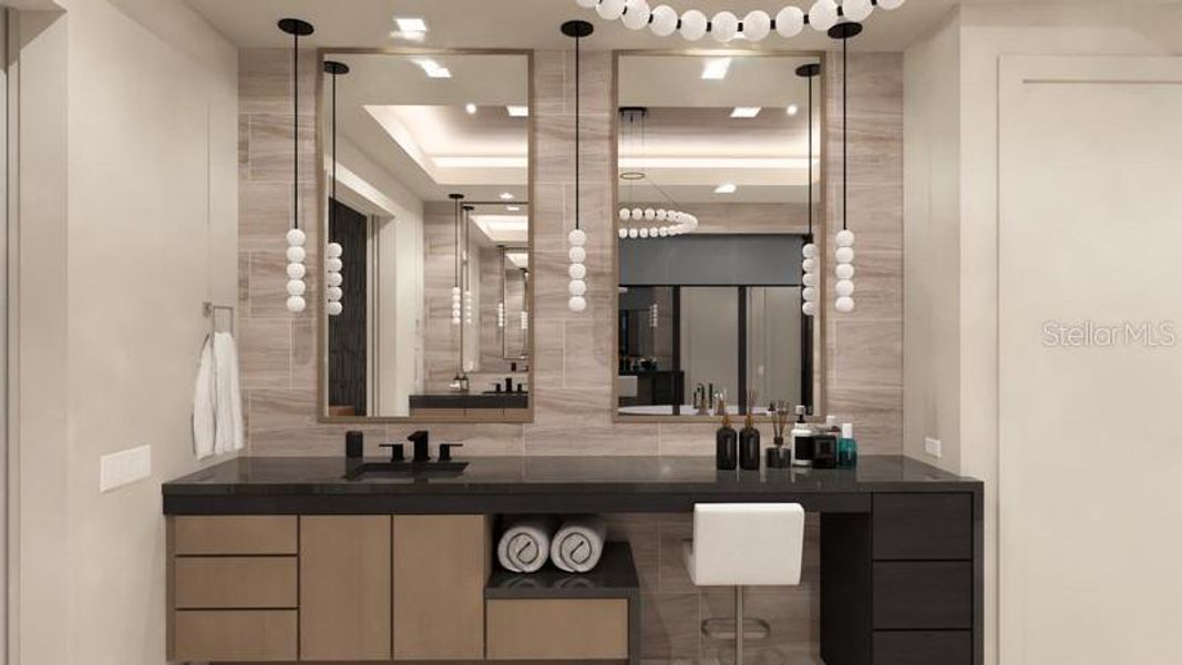 Furnished interior view inside a new home in , Tampa (Image 7).