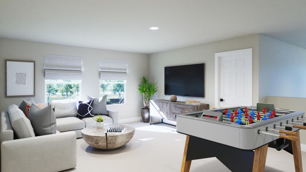 Game Room - Alexandria at Brack Ranch in St. Cloud, FL by Landsea Homes