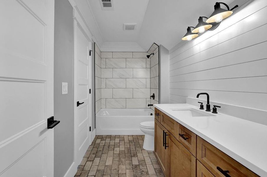 Furnished interior view inside a new home in , Holly Springs (Image 18).