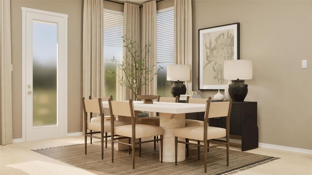 Furnished interior view inside a new home in The Highlands, Porter (Image 19). Furnished interior view inside a new home in The Highlands, Porter (Image 19).