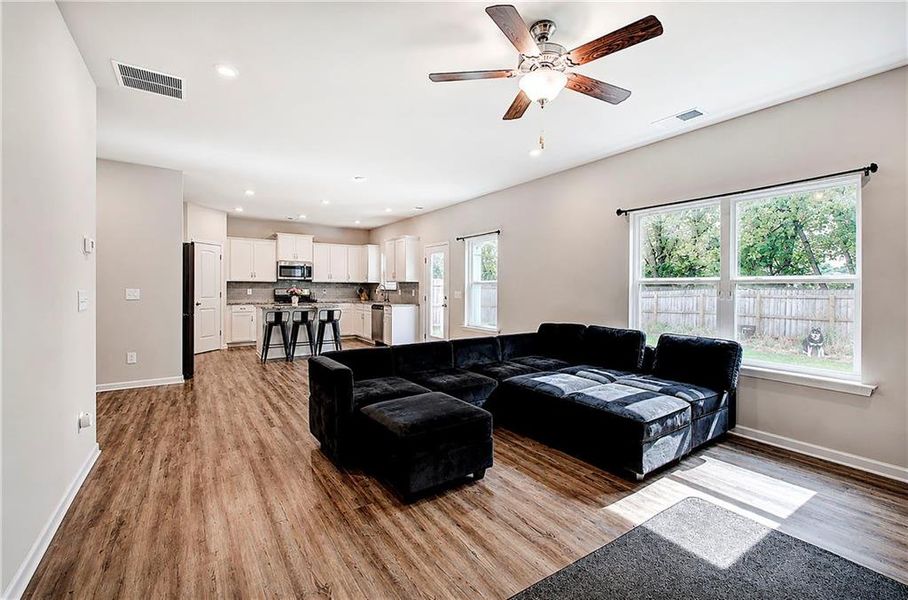 Furnished interior view inside a new home in , Cartersville (Image 9).