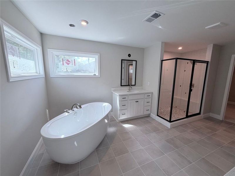 Furnished interior view inside a new home in Governor’s Preserve, Canton (Image 3).