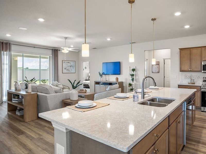 Furnished interior view inside a new home in Copperleaf, Ocala (Image 6).