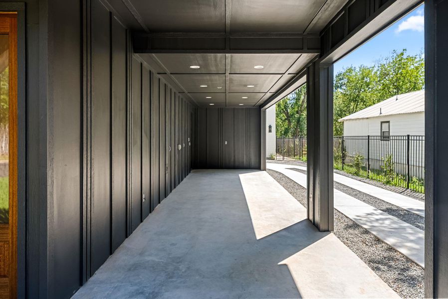 Exterior details and patio area of a home in , Austin (Image 28).