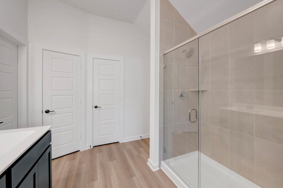 Furnished interior view inside a new home in Lone Star Landing, Montgomery (Image 13).