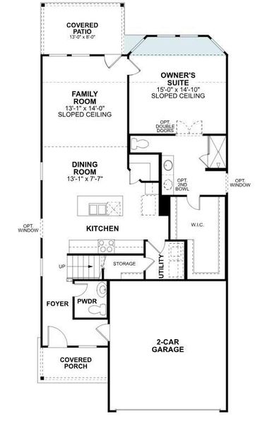 2D floor plan layout of this home in Ambrose, La Marque, TX (Image 3).