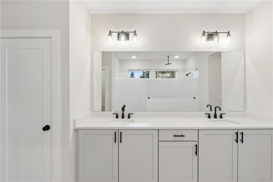 Furnished interior view inside a new home in Settingdown Farms, Cumming (Image 11).