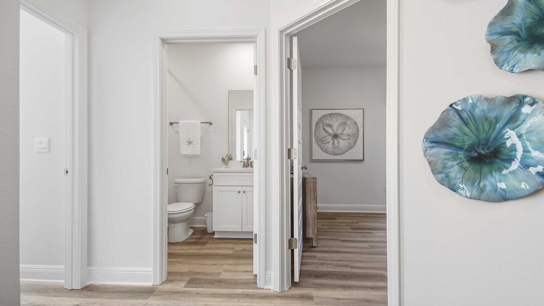 Furnished interior view inside a new home in Bayside at Ward Creek, Panama City Beach (Image 34).