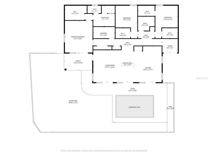 2D floor plan layout of this home in , Sarasota, FL (Image 3).