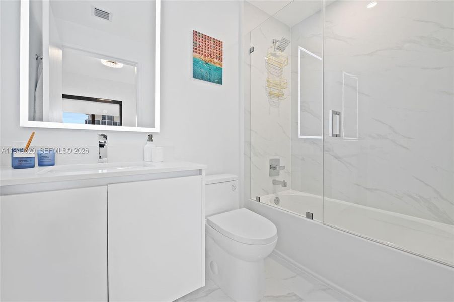 Furnished interior view inside a new home in , Miami (Image 27).