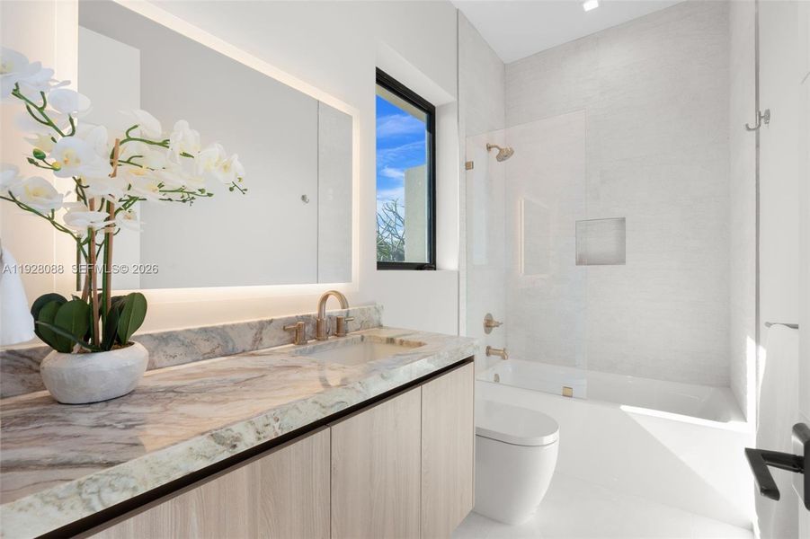 Furnished interior view inside a new home in , Lighthouse Point (Image 39).