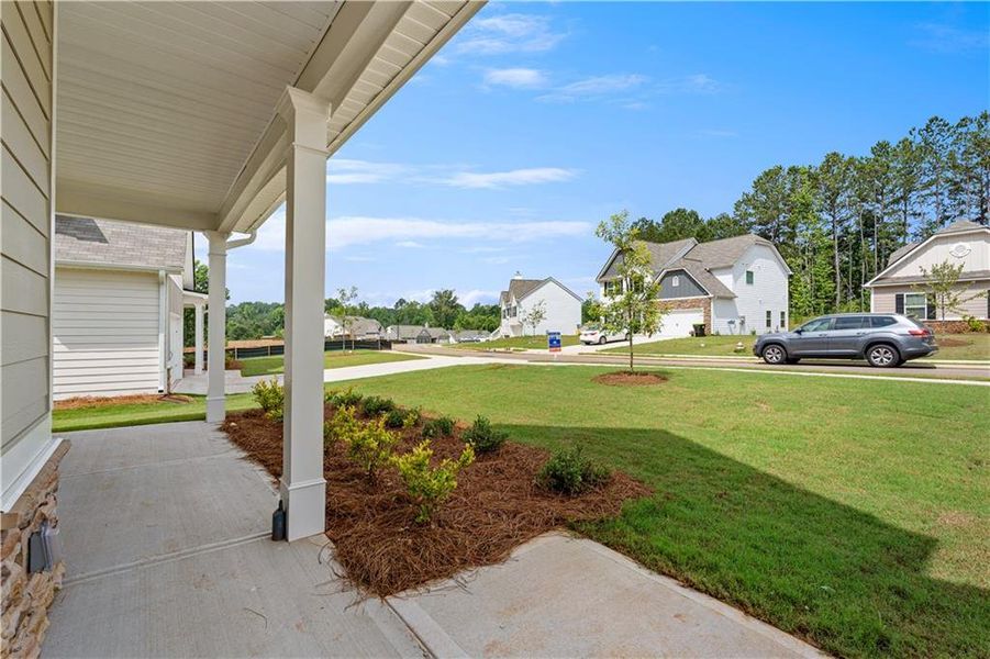 Exterior details and patio area of a home in , Villa Rica (Image 4). Exterior details and patio area of a home in , Villa Rica (Image 4).