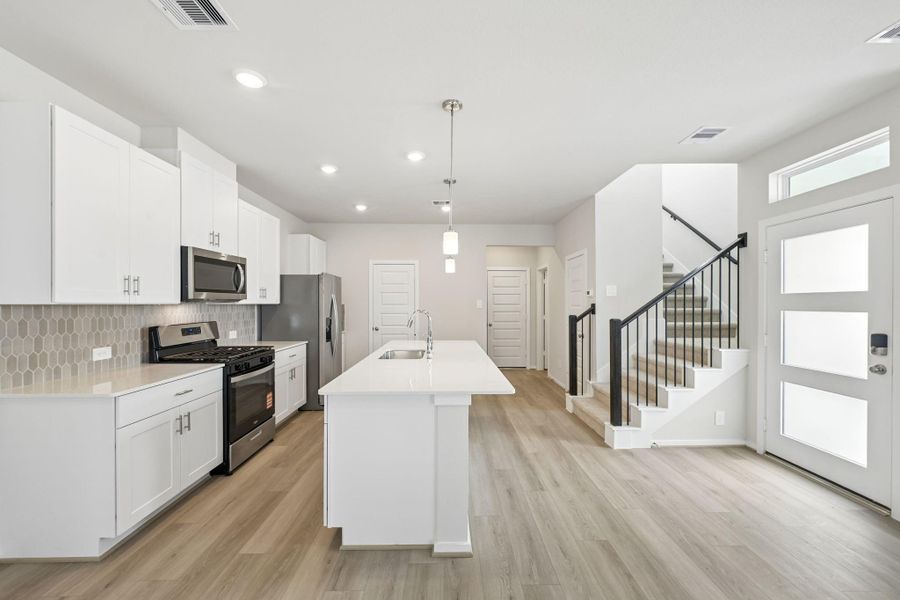 Furnished interior view inside a new home in Kemah Crossing - City Series, Kemah (Image 8).