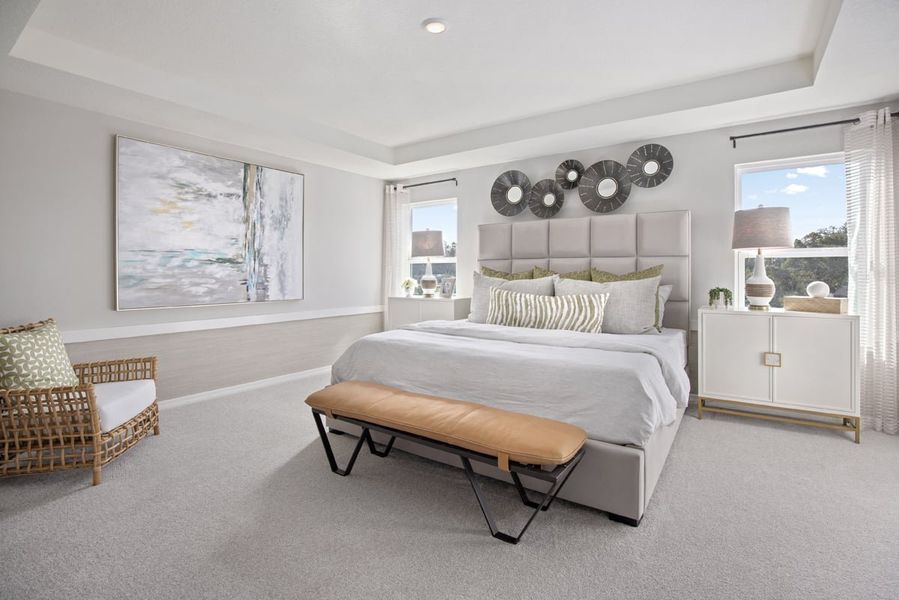 Representative furnished interior of a home built from the 2107 Modeled by KB Home in Silver Lake Estates I, Leesburg (Image 7).
