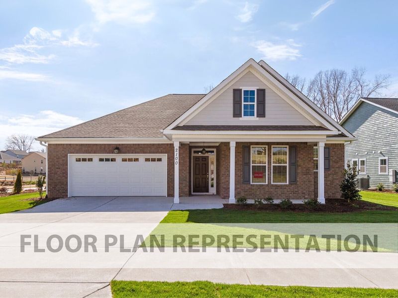 Front Exterior Elevation B | Henley Plan by Ivey Homes