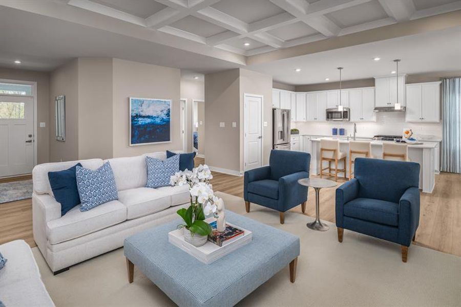 Representative furnished interior of a home built from the Cumberland by Ryan Homes in The Retreat at Bridle Creek, White House (Image 8). Representative furnished interior of a home built from the Cumberland by Ryan Homes in The Retreat at Bridle Creek, White House (Image 8).