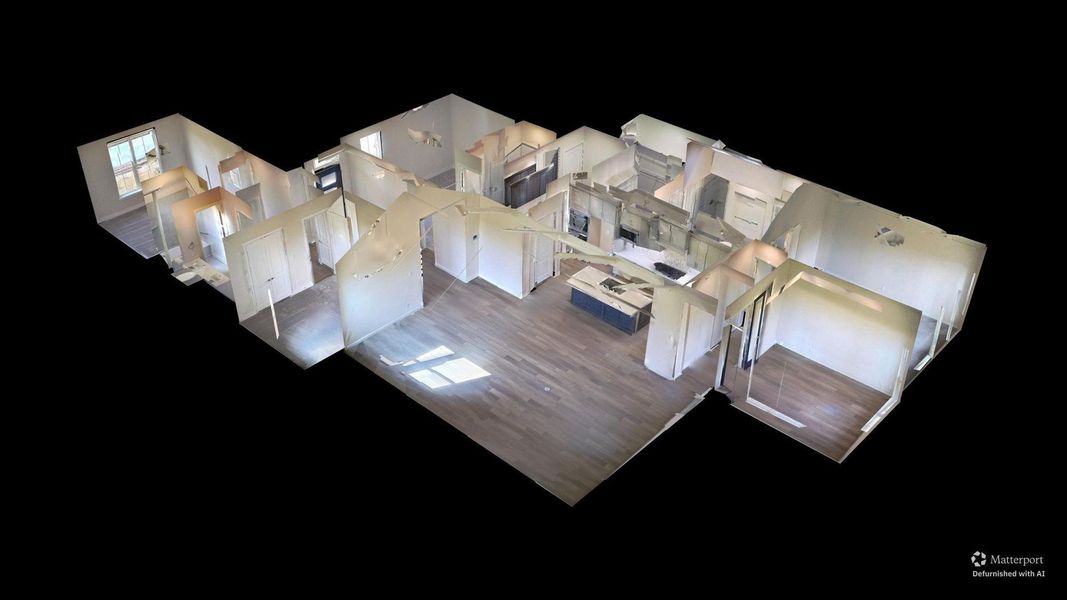 2D floor plan layout of this home in Audubon 60’s, Magnolia, TX (Image 6).