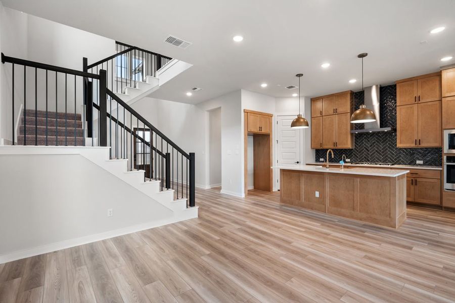 Spacious, unfurnished interior of a new home in Arbor Collection at Lariat, Liberty Hill (Image 22). Spacious, unfurnished interior of a new home in Arbor Collection at Lariat, Liberty Hill (Image 22).