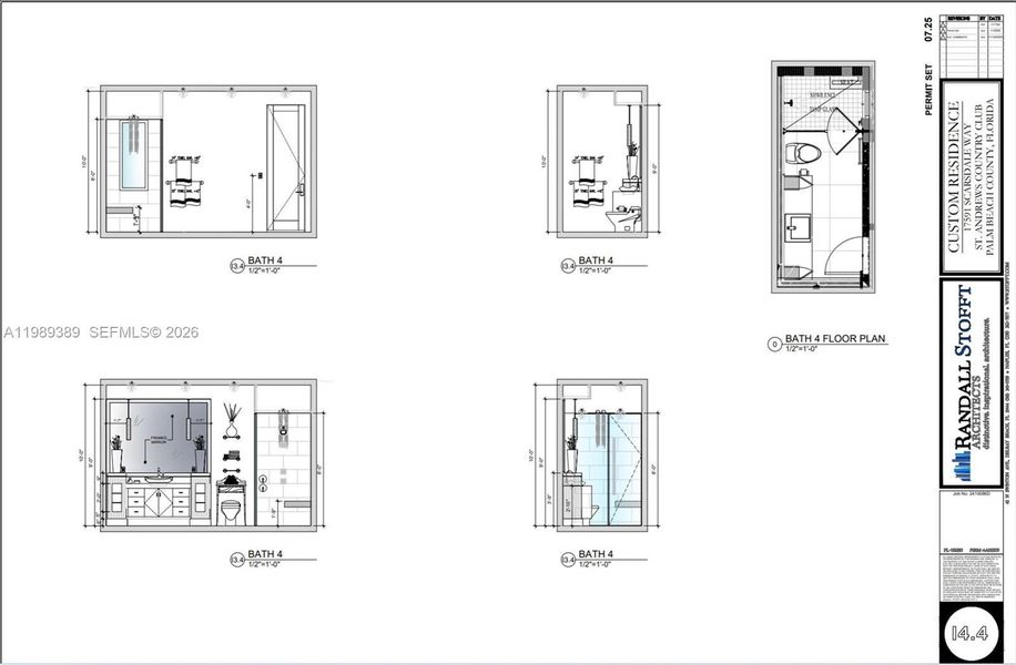 2D floor plan layout of this home in , Boca Raton, FL (Image 12).