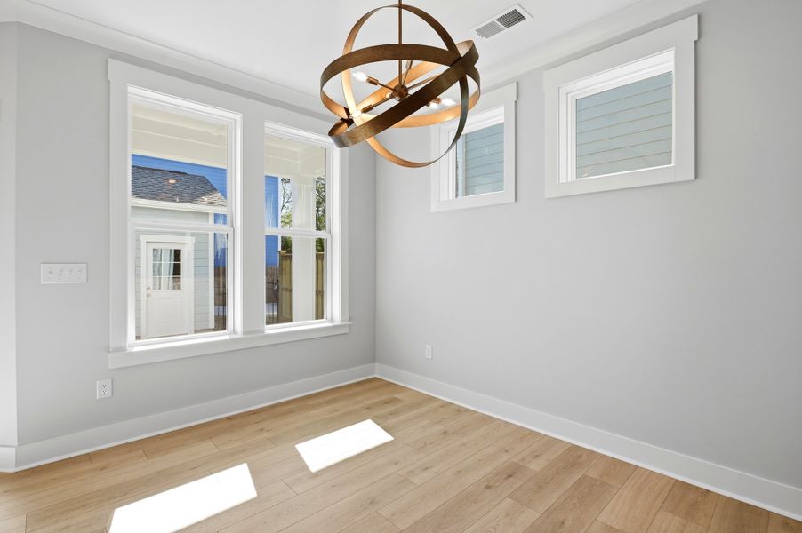 Representative unfurnished interior of a home built from the The Remington by RobuckHomes in Downtown Wilmington Collective, Wilmington (Image 30). Representative unfurnished interior of a home built from the The Remington by RobuckHomes in Downtown Wilmington Collective, Wilmington (Image 30).
