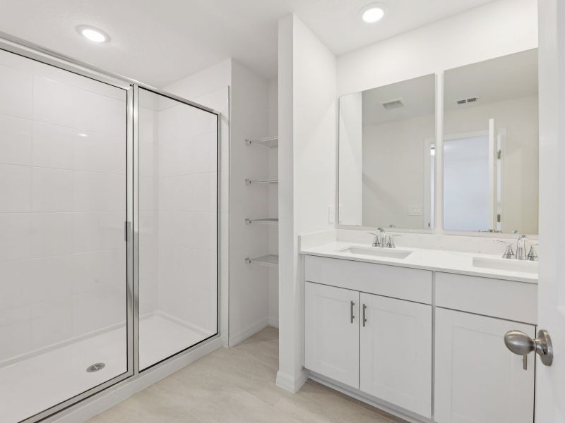 Furnished interior view inside a new home in The Meadow at Crossprairie Townes, St. Cloud (Image 7). Furnished interior view inside a new home in The Meadow at Crossprairie Townes, St. Cloud (Image 7).