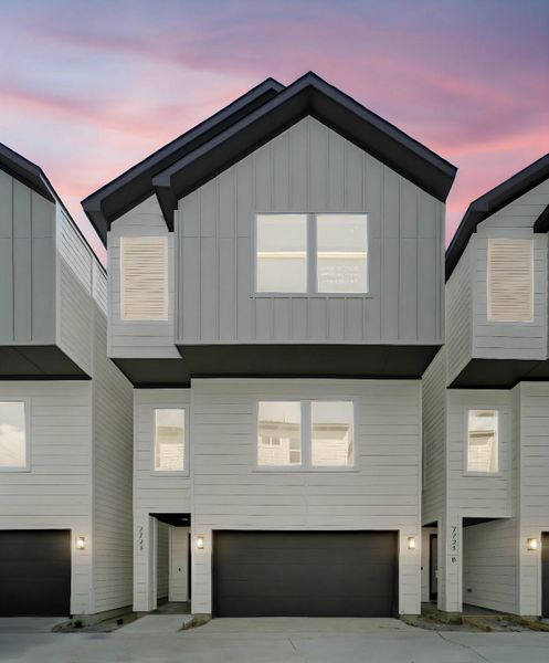 Front exterior of a new home in Hammerly Blvd, Houston, TX, highlighting curb appeal (Image 22). Front exterior of a new home in Hammerly Blvd, Houston, TX, highlighting curb appeal (Image 22).