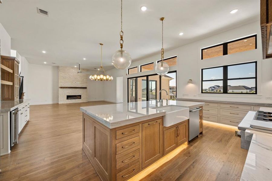 Furnished interior view inside a new home in The Resort on Eagle Mt. Lake, Fort Worth (Image 9).