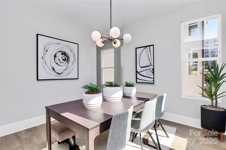 Furnished interior view inside a new home in , Charlotte (Image 25).