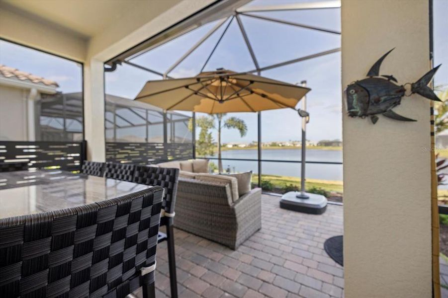 Exterior details and patio area of a home in , Englewood (Image 37).