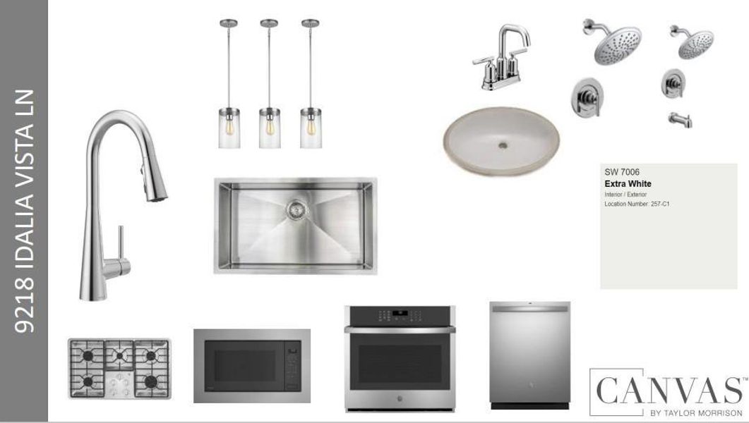 Design Selections. Home is under construction, selections subject to change.