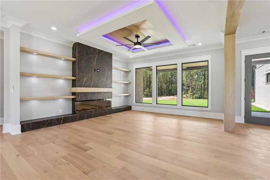 Furnished interior view inside a new home in , Braselton (Image 79).