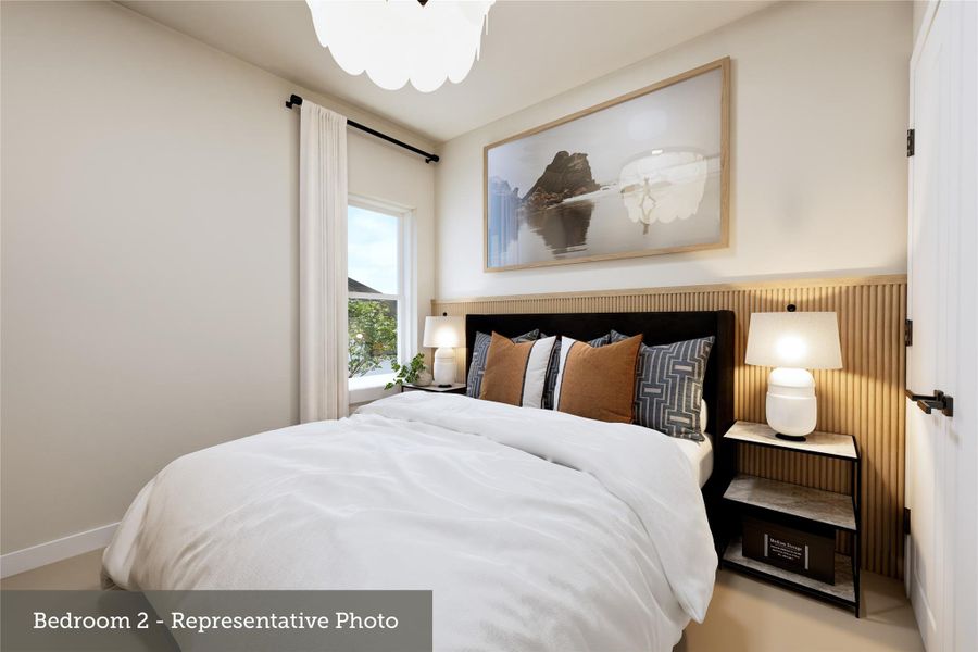 Furnished interior view inside a new home in The Highlands - Grove Collection, Porter (Image 8).