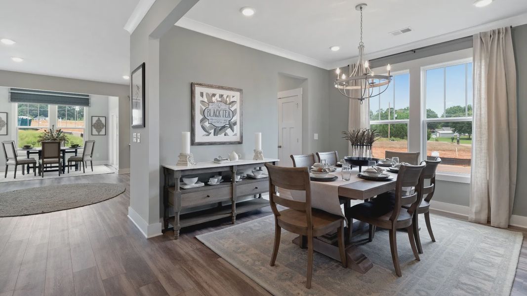 Dining Room of The Drayton Design by DRB Homes