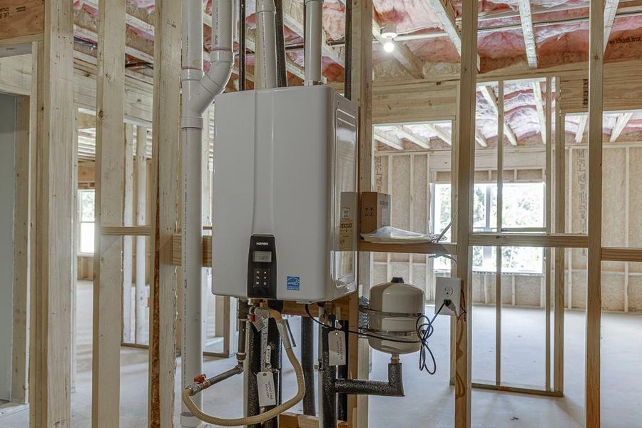 In-progress construction of a new home in , Buford, GA (Image 63).