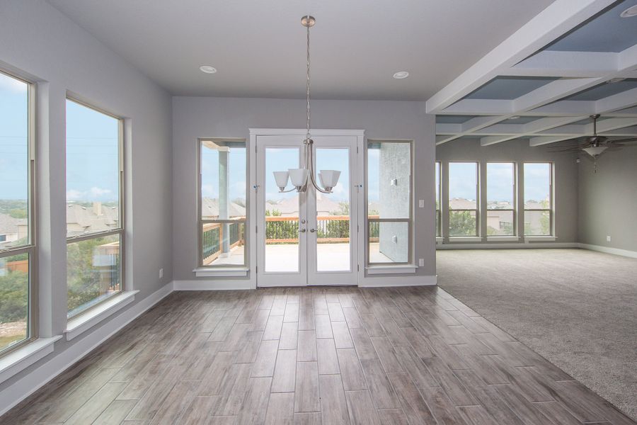 Representative unfurnished interior of a home built from the The Malta by Whitestone Custom Homes in Johnson Ranch, Bulverde (Image 15).