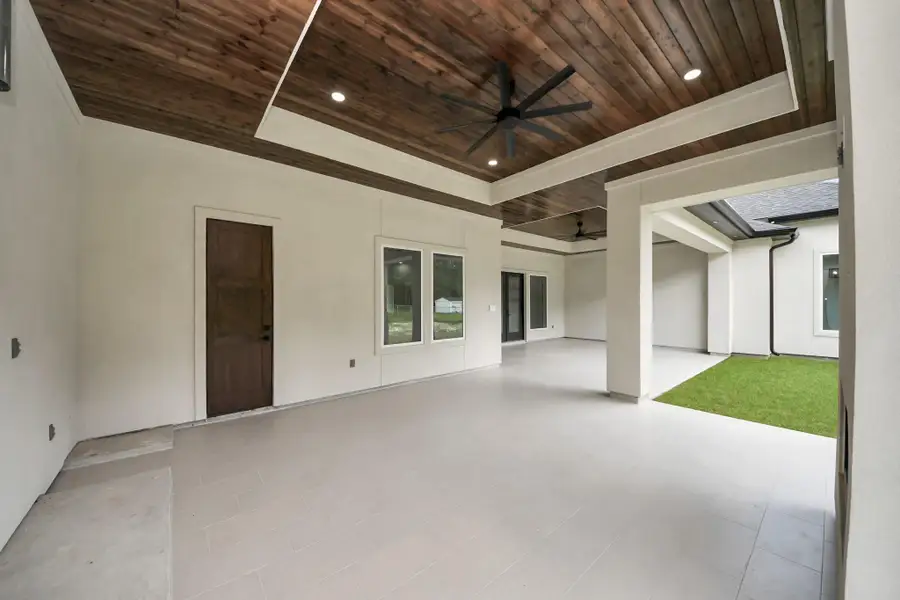 Exterior details and patio area of a home in , Porter (Image 25).