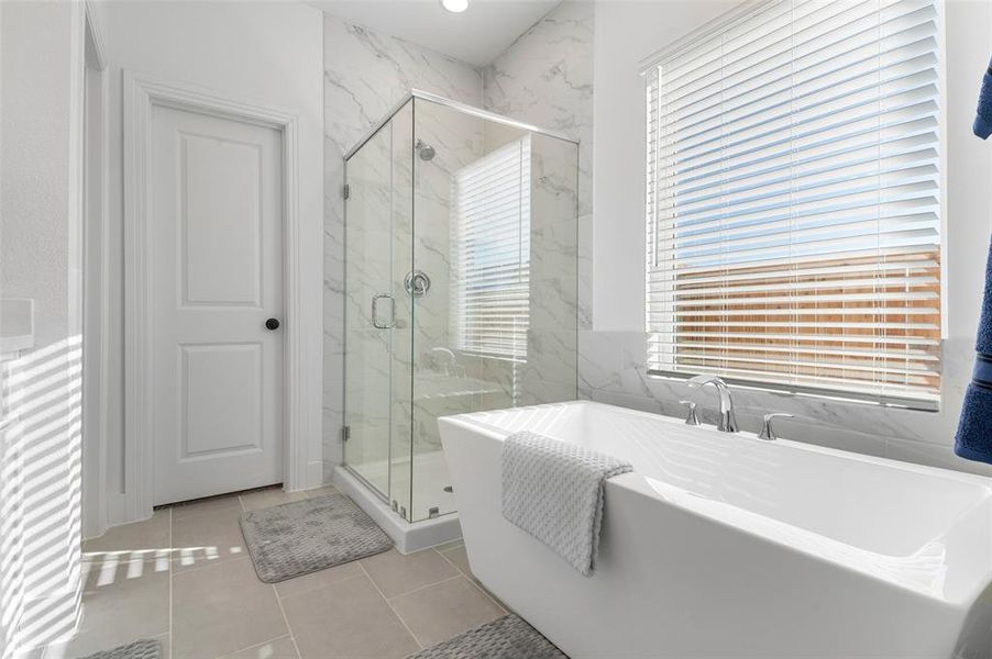 The Free-Standing Soaking Tub is the Perfect Place to Relax and Unwind