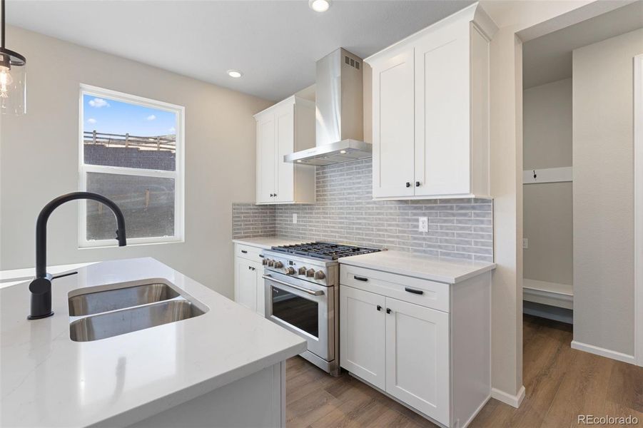 Furnished interior in a model home at The Manors Collection at Golden Overlook in Golden (Image 8).