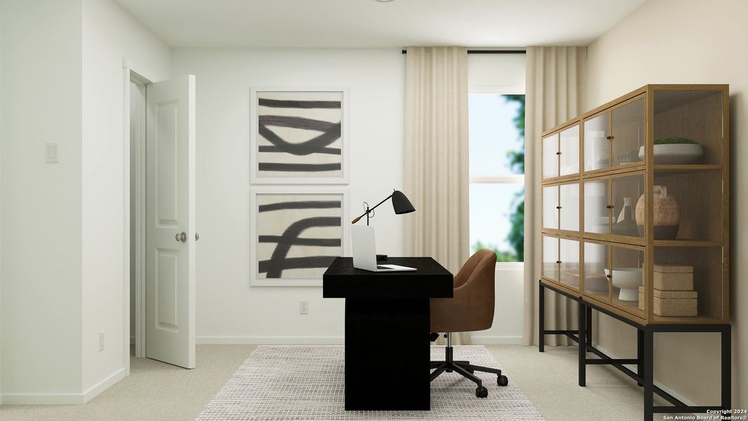 Furnished interior view inside a new home in Ruby Crossing, San Antonio (Image 9).
