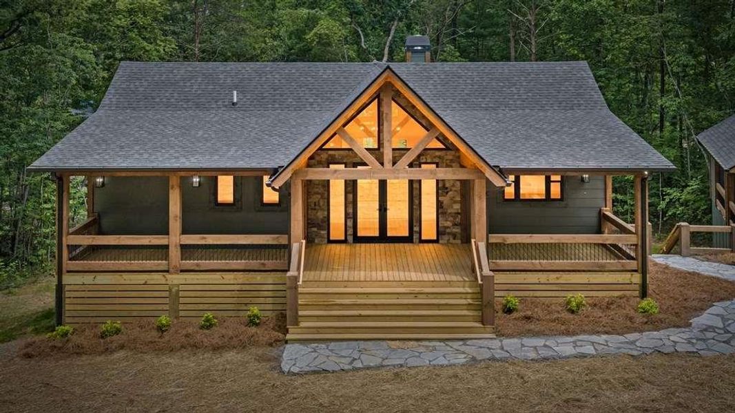 Exterior details and patio area of a home in , McCaysville (Image 25).
