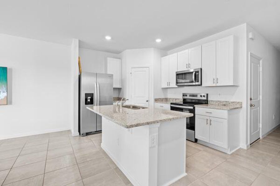 Furnished interior view inside a new home in , Fort Pierce (Image 11).
