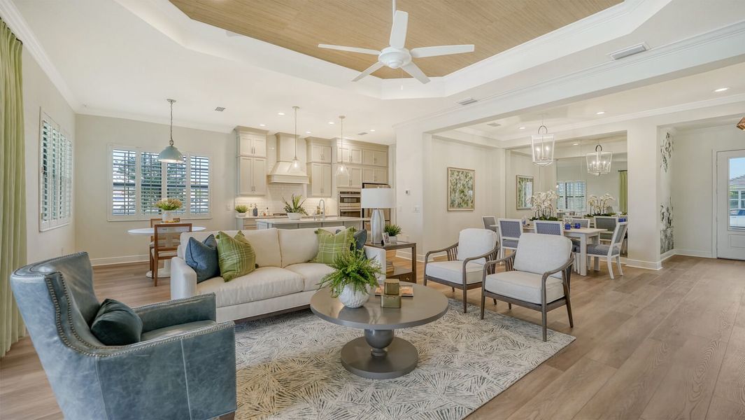 Representative furnished interior of a home built from the Endless Summer 4 by Neal Communities in Vistera of Venice, Venice (Image 7).