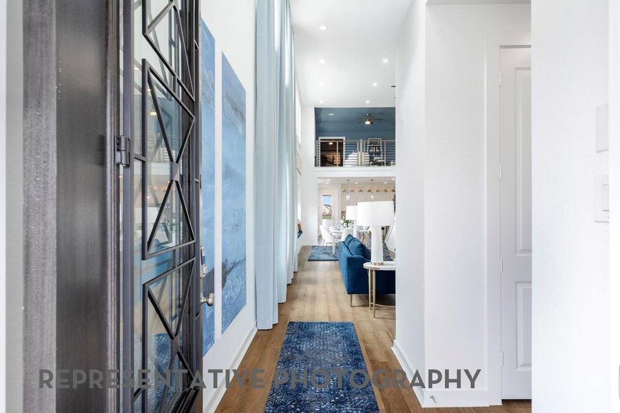Furnished interior view inside a new home in Pomona, Manvel (Image 30).