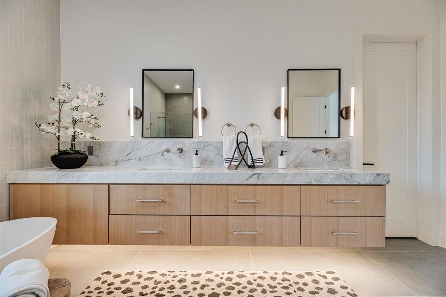 Furnished interior view inside a new home in , Dallas (Image 6).