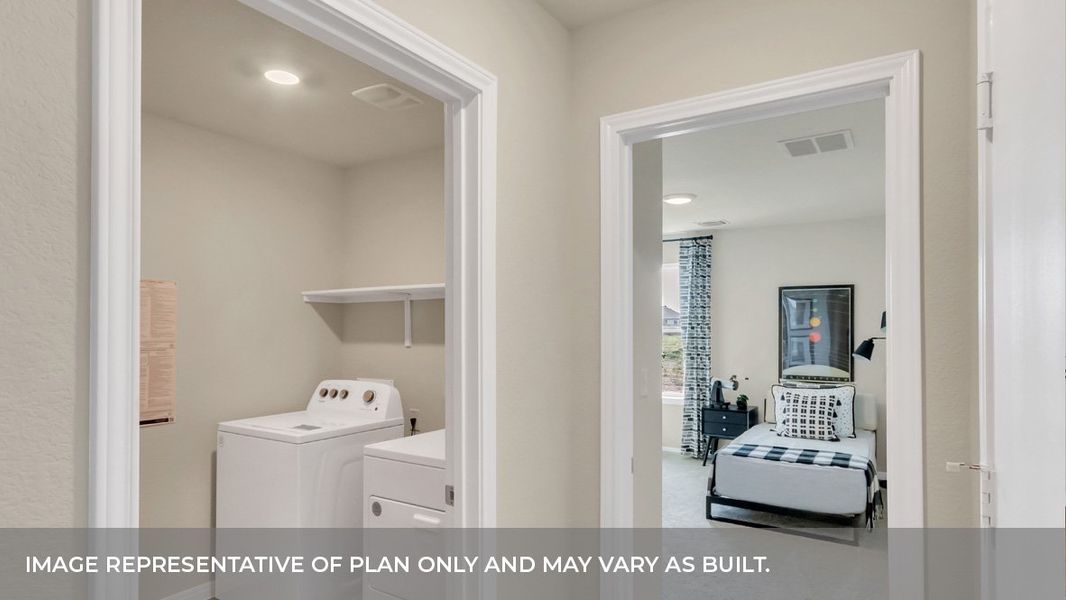 Furnished interior view inside a new home in Carillon, Manor (Image 10).