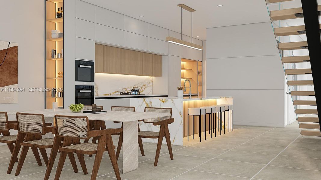 Furnished interior view inside a new home in , Fort Lauderdale (Image 4).