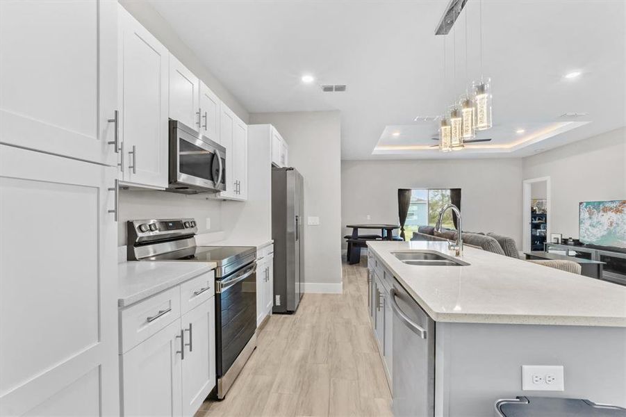 Furnished interior view inside a new home in , Kissimmee (Image 10).