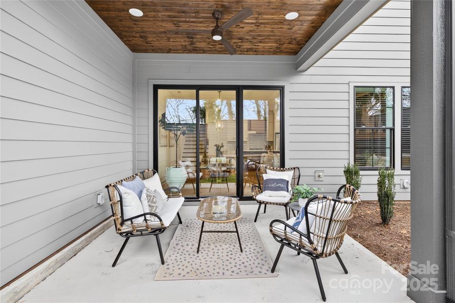 Exterior details and patio area of a home in , Charlotte (Image 25). Exterior details and patio area of a home in , Charlotte (Image 25).